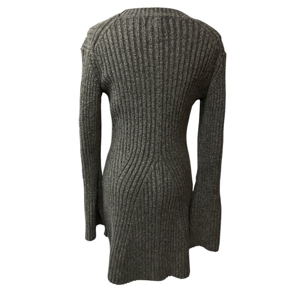 H&M Gray Ribbed Mini Dress - Picture 6 of 10